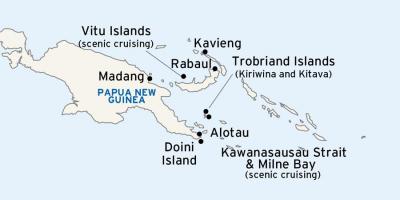 מפה של alotau פפואה גינאה החדשה