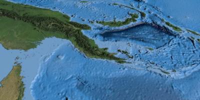 מפה של מפת לווין של פפואה גינאה החדשה