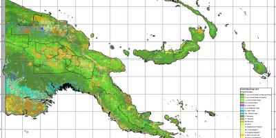 מפה של פפואה גינאה החדשה האקלים