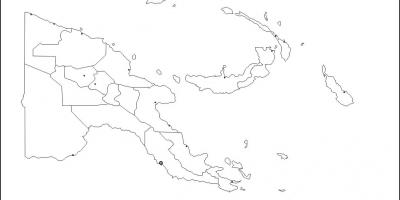 מפה של פפואה גינאה החדשה. המפה מתאר